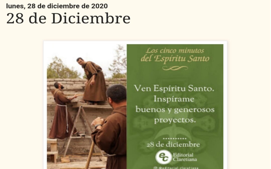 ¡Ven Espíritu Santo!